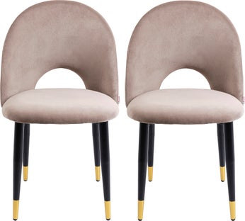 Stuhl Iris Velvet Taupe (2/Set) – Grafik-1.