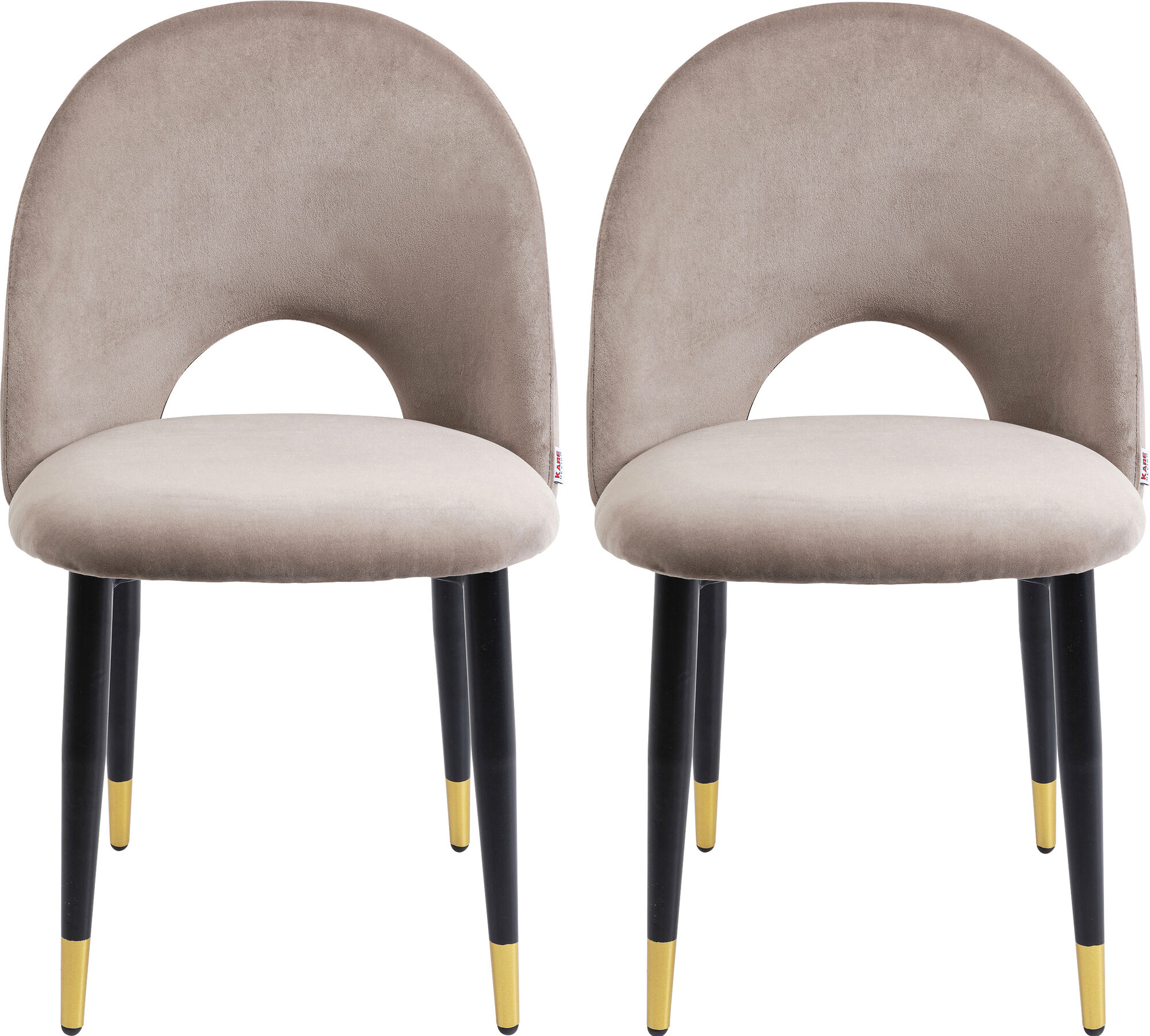 Stuhl Iris Velvet Taupe (2/Set) – Grafik-1.