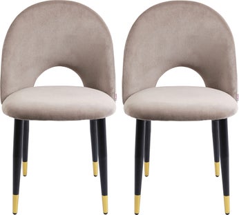 Stuhl Iris Velvet Taupe (2/Set) – Grafik-1.