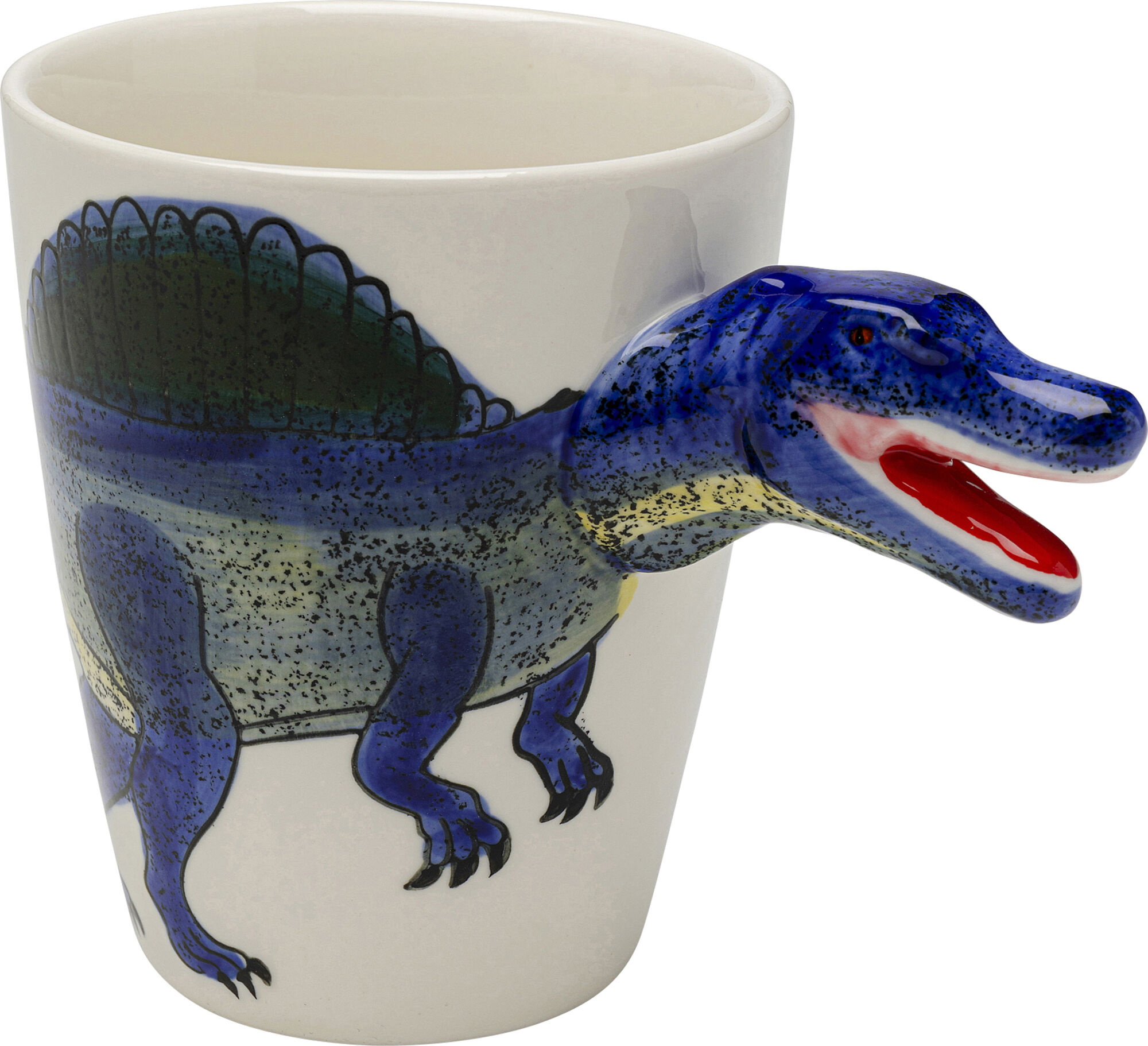 Mug Décoratif Crocodile & Palmier - Style Kitsch Tropical, Vert, Occasion