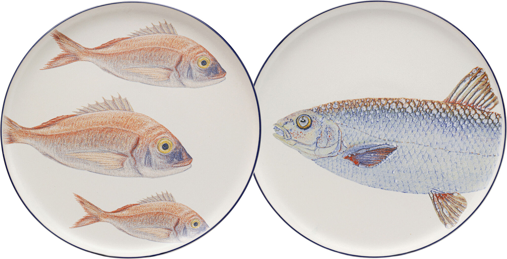Teller Poisson Blau Ø27cm Sortiert – Grafik-1.