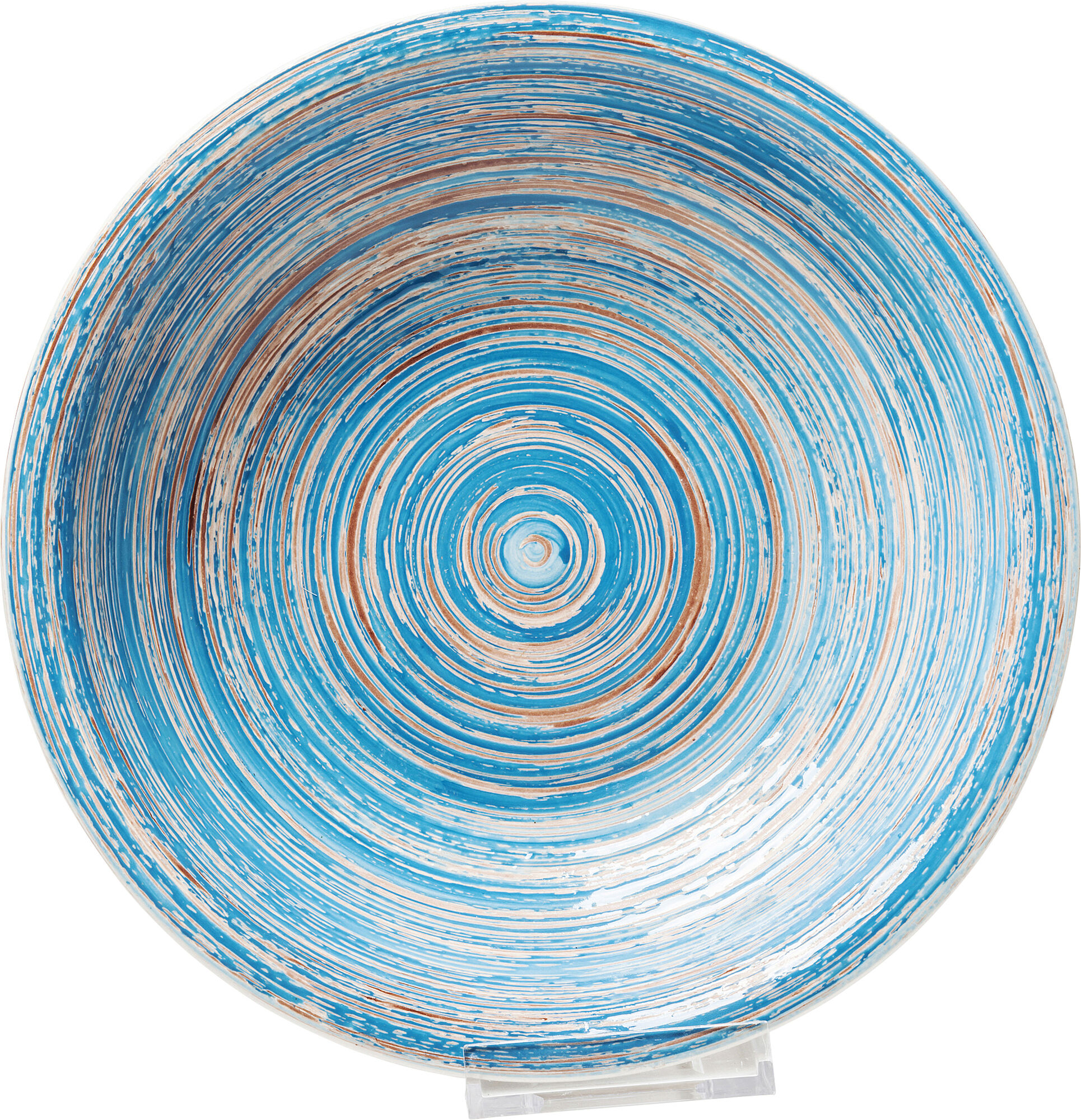 Teller Tief Swirl Blau Ø21cm – Grafik-1.