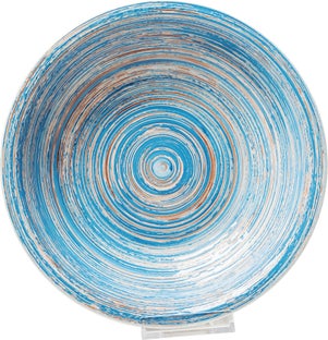 Teller Tief Swirl Blau Ø21cm – Grafik-1.