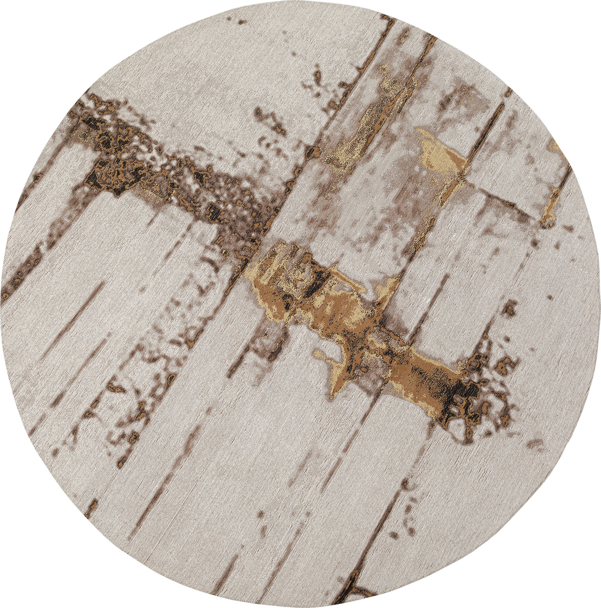 Teppich Abstract Grey Line Ø200cm – Grafik-1.