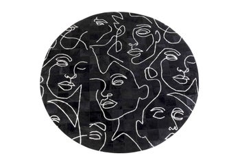 Teppich Art Faces Ø250cm – Grafik-1.