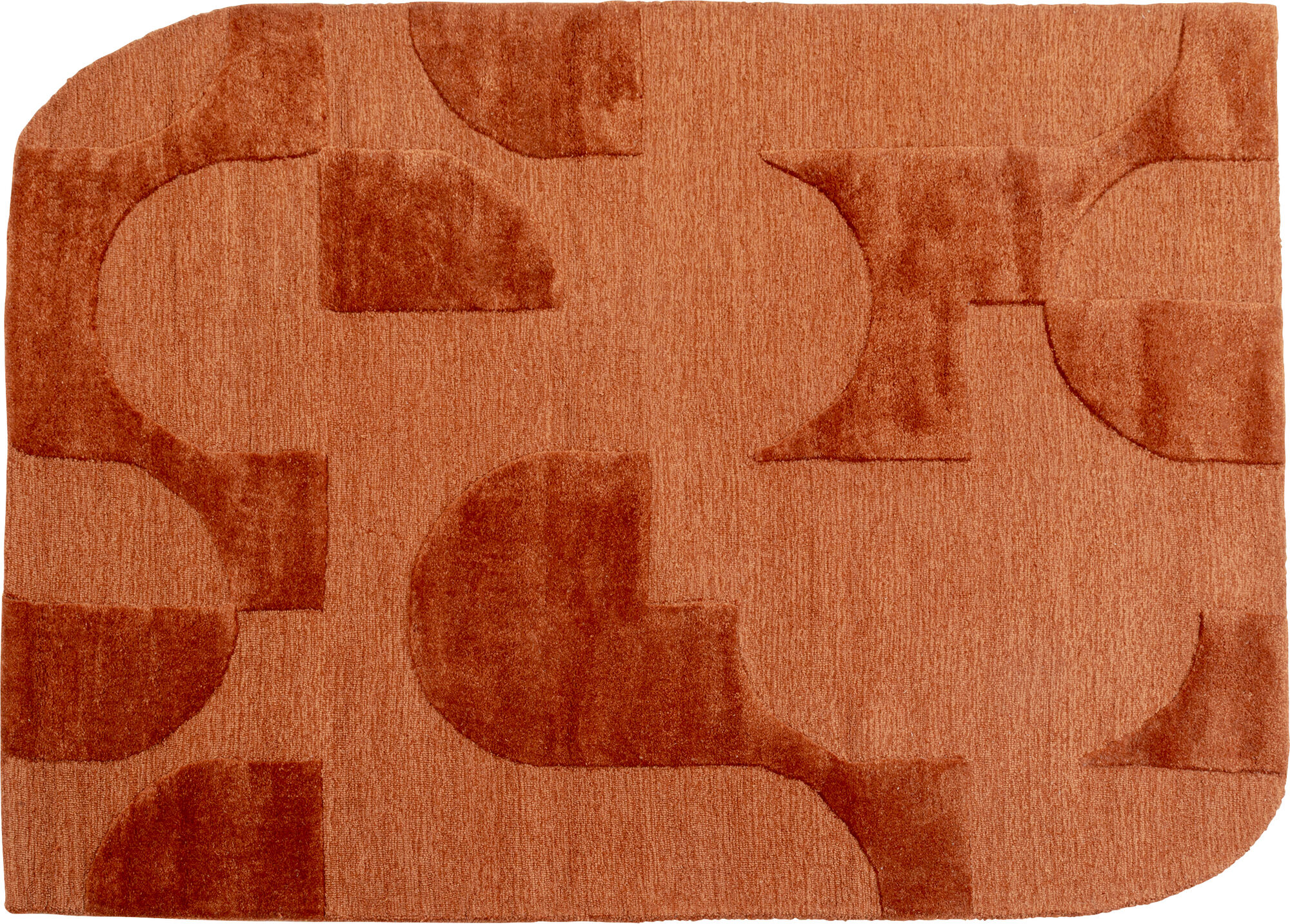 Teppich Flow Orange 170x240cm – Grafik-1.