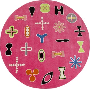 Teppich Glyph Ø200cm – Grafik-1.