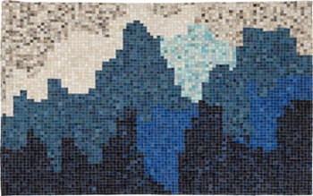 Teppich Stream Blau 170x240cm – Grafik-1.