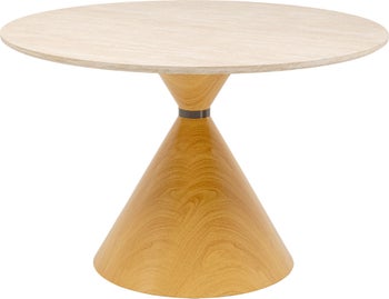 Tisch Cono Travertin Eiche Ø120cm – Grafik-1.