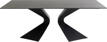 Tisch Gloria Schwarz Keramik Schwarz 200x100cm – Grafik-1.