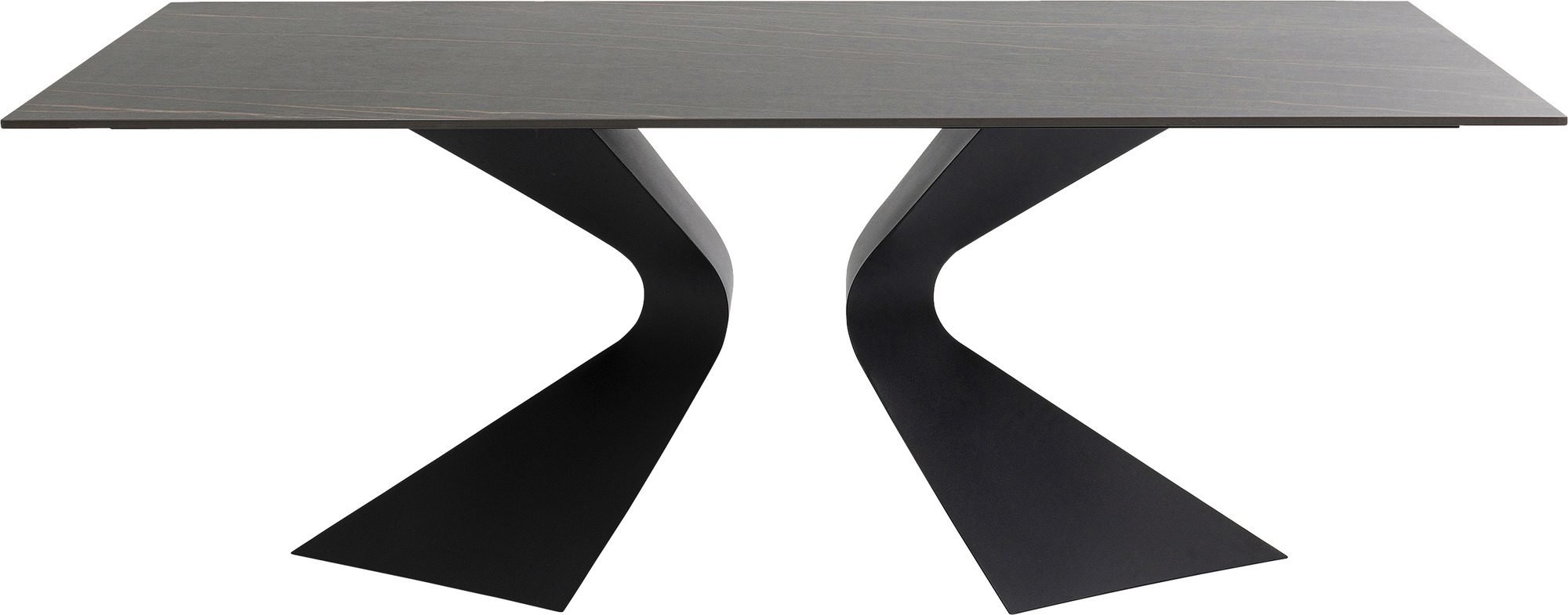 Tisch Gloria Schwarz Keramik Schwarz 200x100cm
