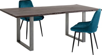 Tisch Harmony Dunkel Rohstahl 180x90 – Grafik-1.