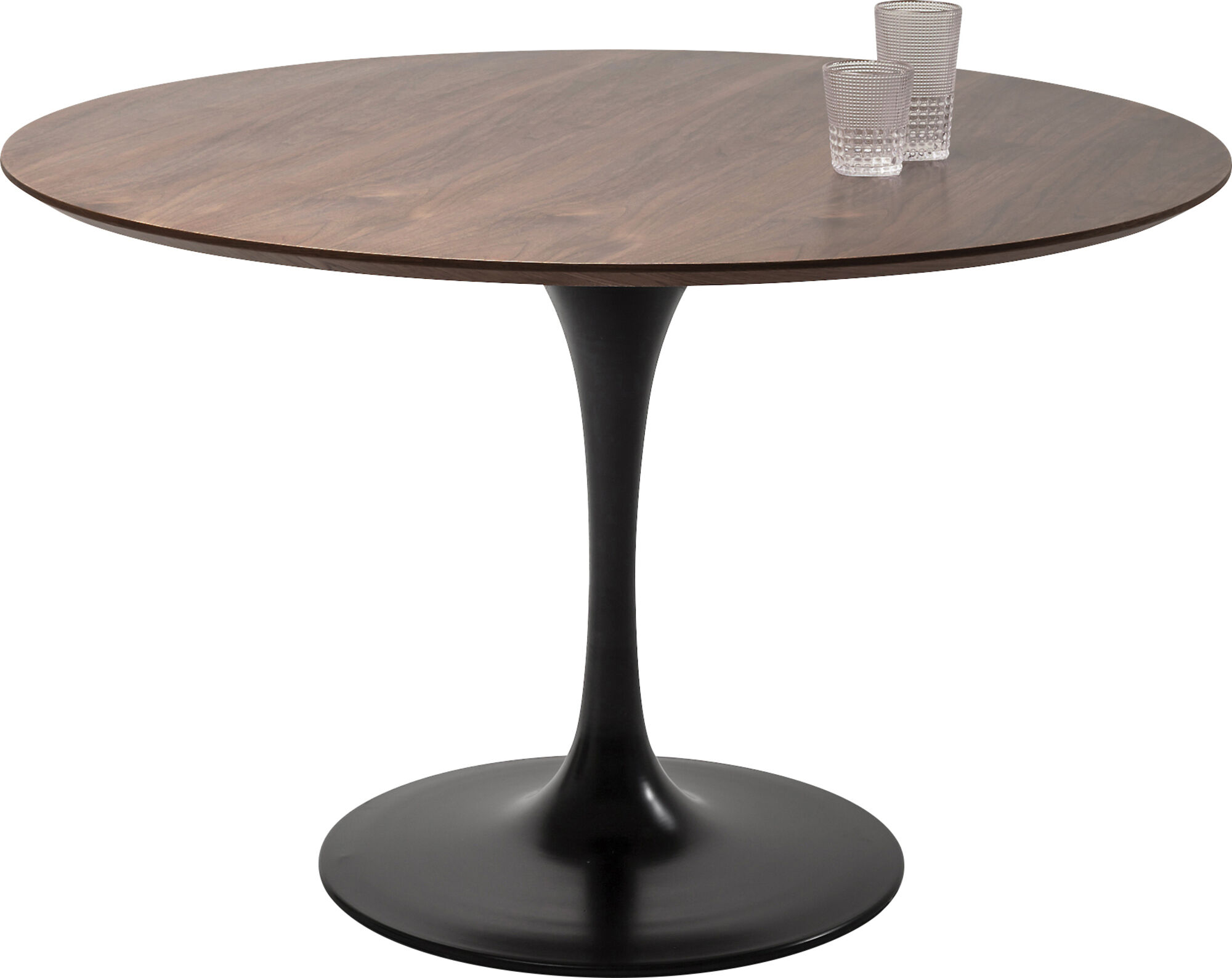 Tisch Invitation Set Walnuss Schwarz Ø120cm – Grafik-1.