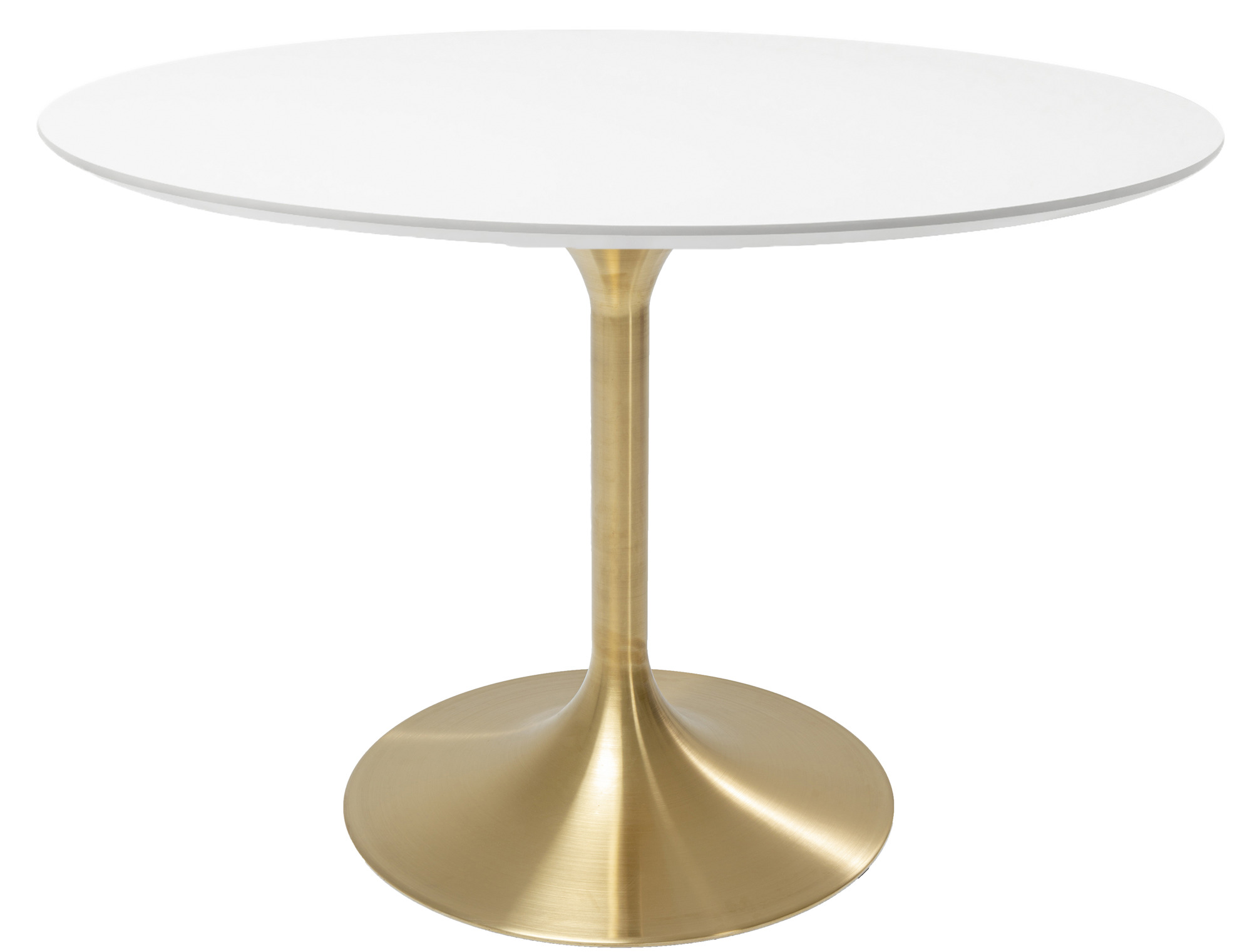 Tisch Invitation Set Weiß Brass Ø120cm
