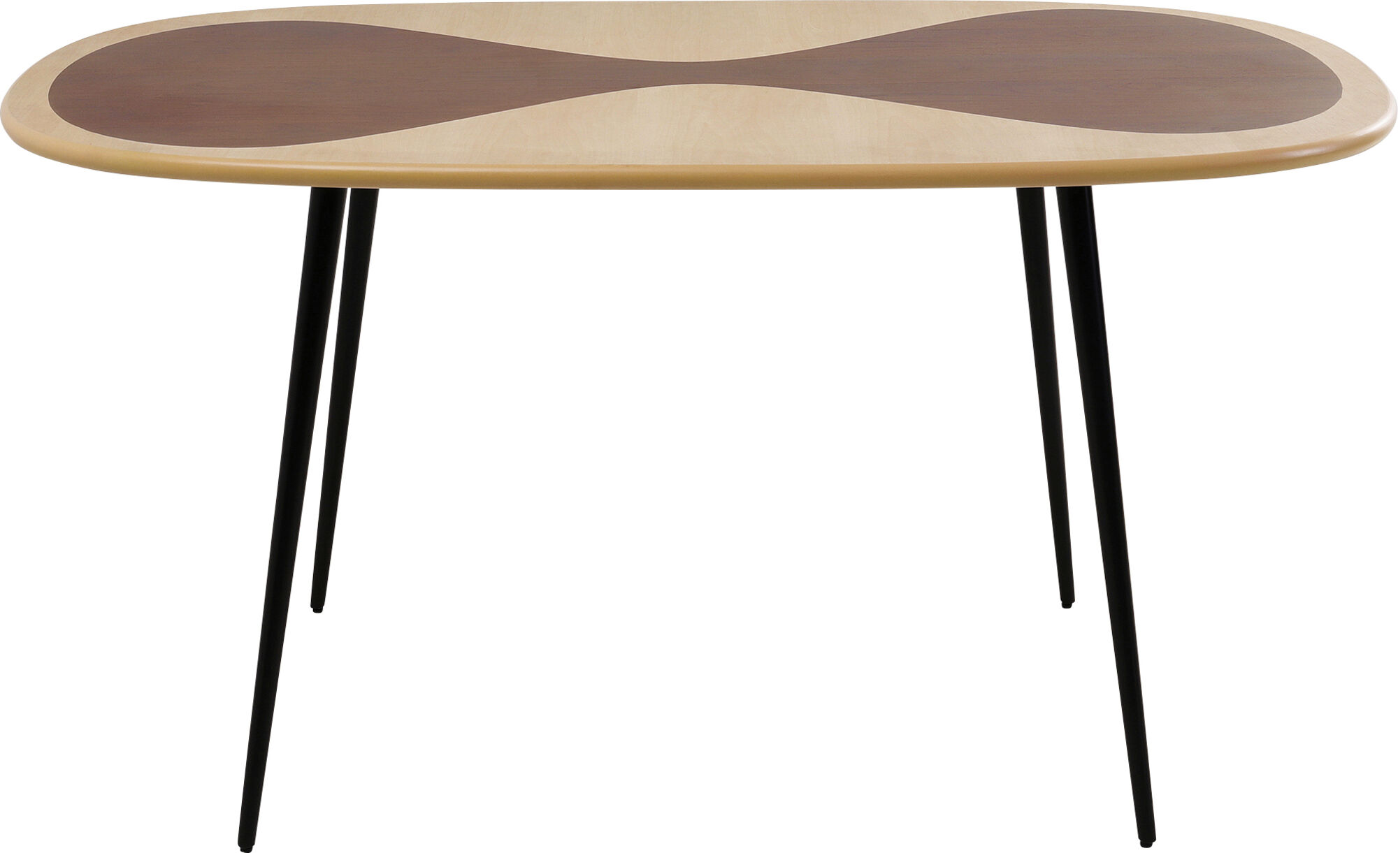 Tisch Petal Nature Schwarz 150x90cm – Grafik-1.