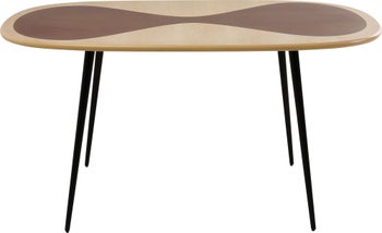 Tisch Petal Nature Schwarz 150x90cm – Grafik-1.