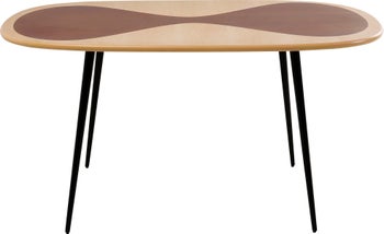 Tisch Petal Nature Schwarz 150x90cm – Grafik-1.