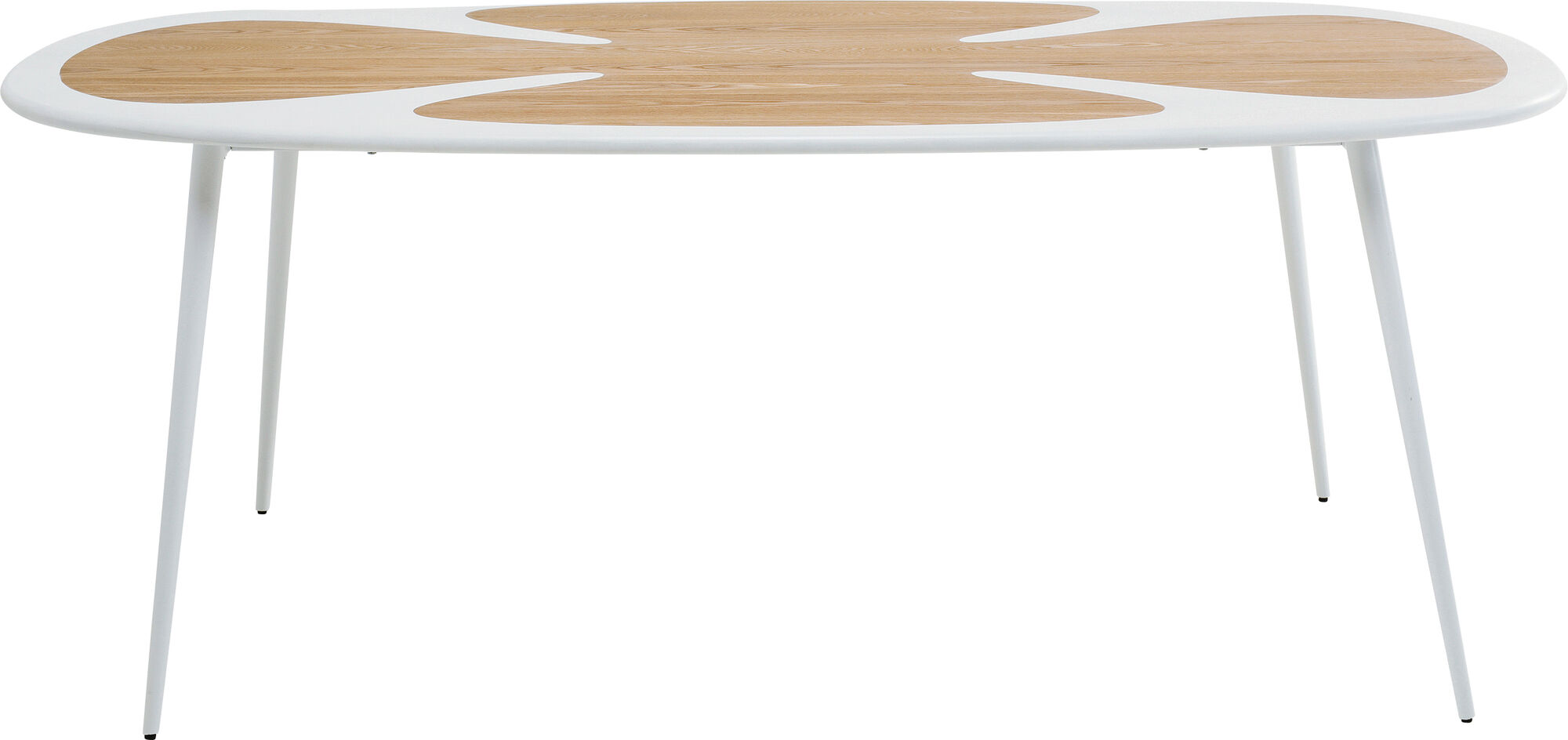 Tisch Petal Nature Weiß 200x100cm – Grafik-1.