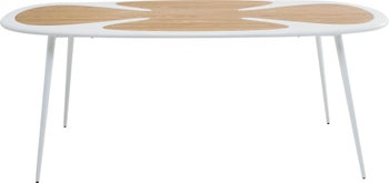 Tisch Petal Nature Weiß 200x100cm – Grafik-1.