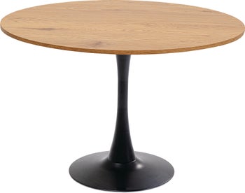 Tisch Schickeria Eiche Schwarz Ø110cm – Grafik-1.