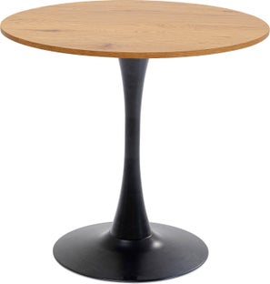 Tisch Schickeria Eiche Schwarz Ø80cm – Grafik-1.