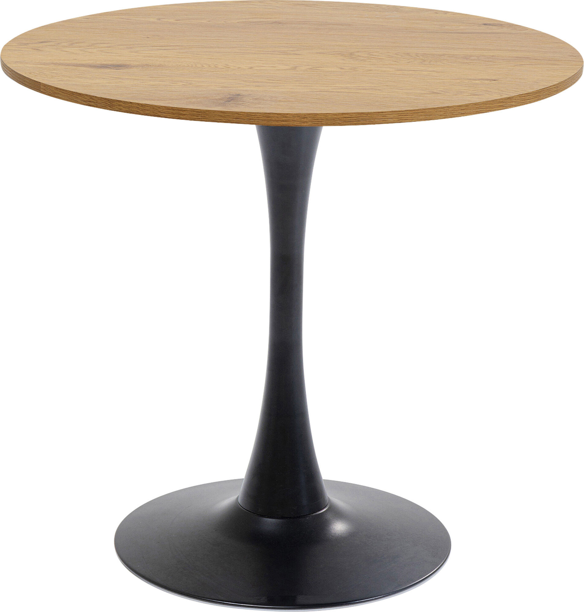 Tisch Schickeria Eiche Schwarz Ø80cm – Grafik-1.