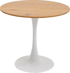 Tisch Schickeria Eiche Weiß Ø80cm – Grafik-1.