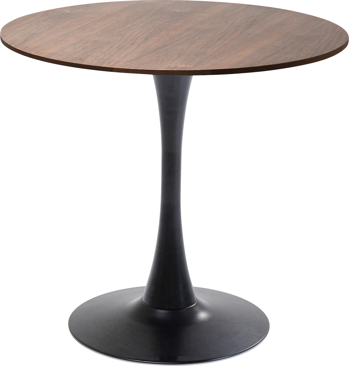 Tisch Schickeria Walnussoptik Schwarz Ø80cm – Grafik-1.