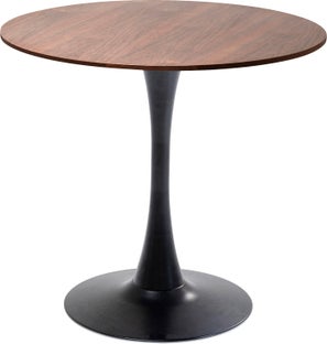 Tisch Schickeria Walnussoptik Schwarz Ø80cm – Grafik-1.