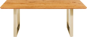 Tisch Symphony Eiche Messing 160x80 – Grafik-1.