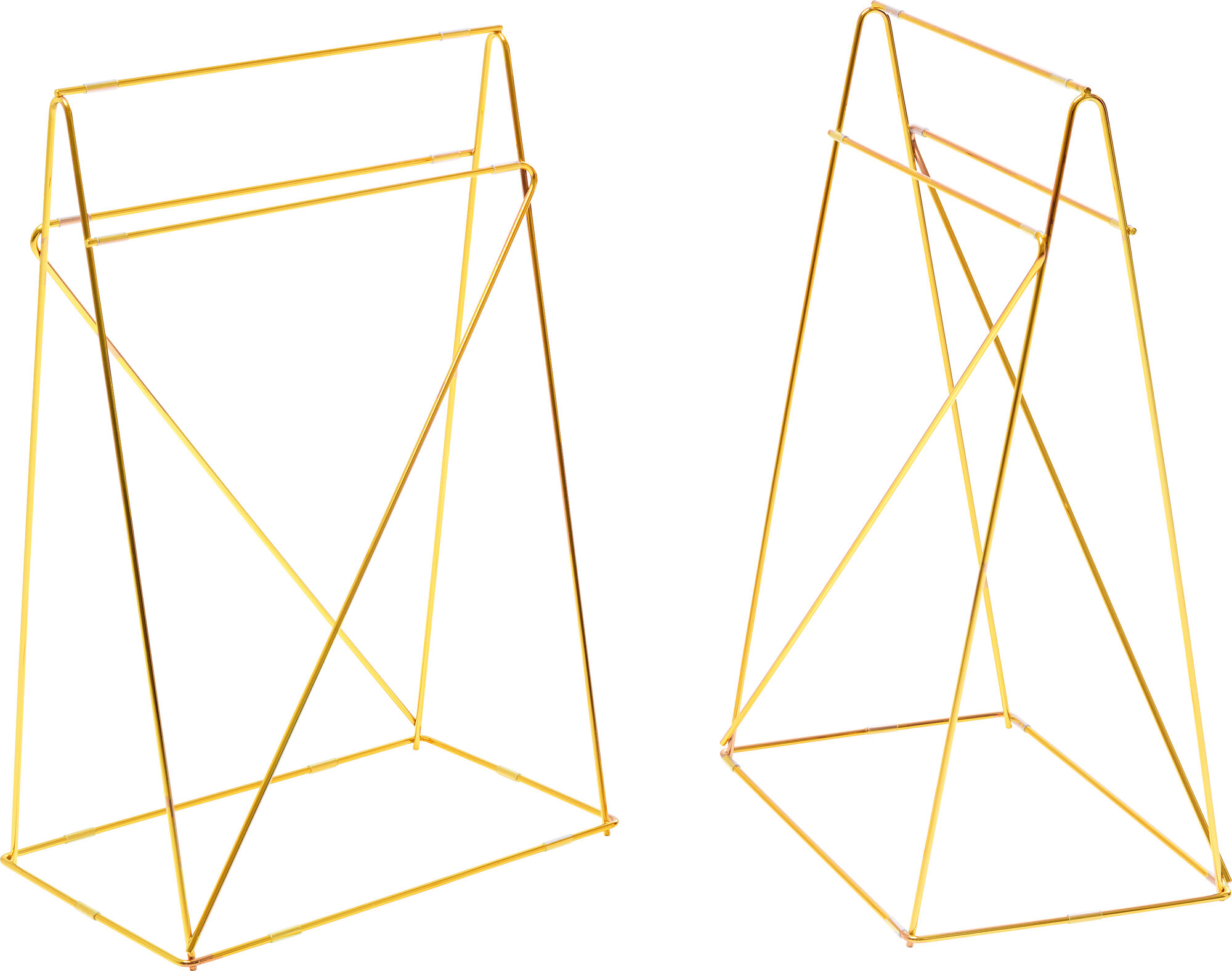 Tischbock Polar (Paar) Brass Matt 31x49cm – Grafik-1.