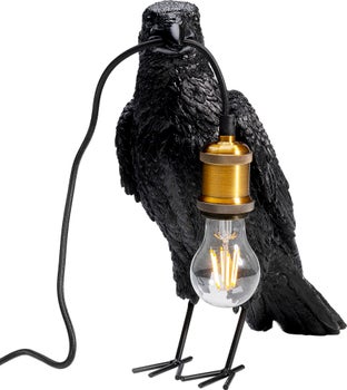 Produkt: Tischleuchte Animal Crow Matt Schwarz 34cm.