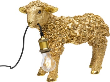 Tischleuchte Animal Flower Sheep Gold 36cm – Grafik-1.