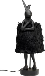 Tischleuchte Animal Rabbit Fur Schwarz/Gold 68cm – Grafik-1.