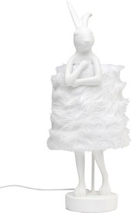 Tischleuchte Animal Rabbit Fur Weiß/Silber 68cm – Grafik-1.