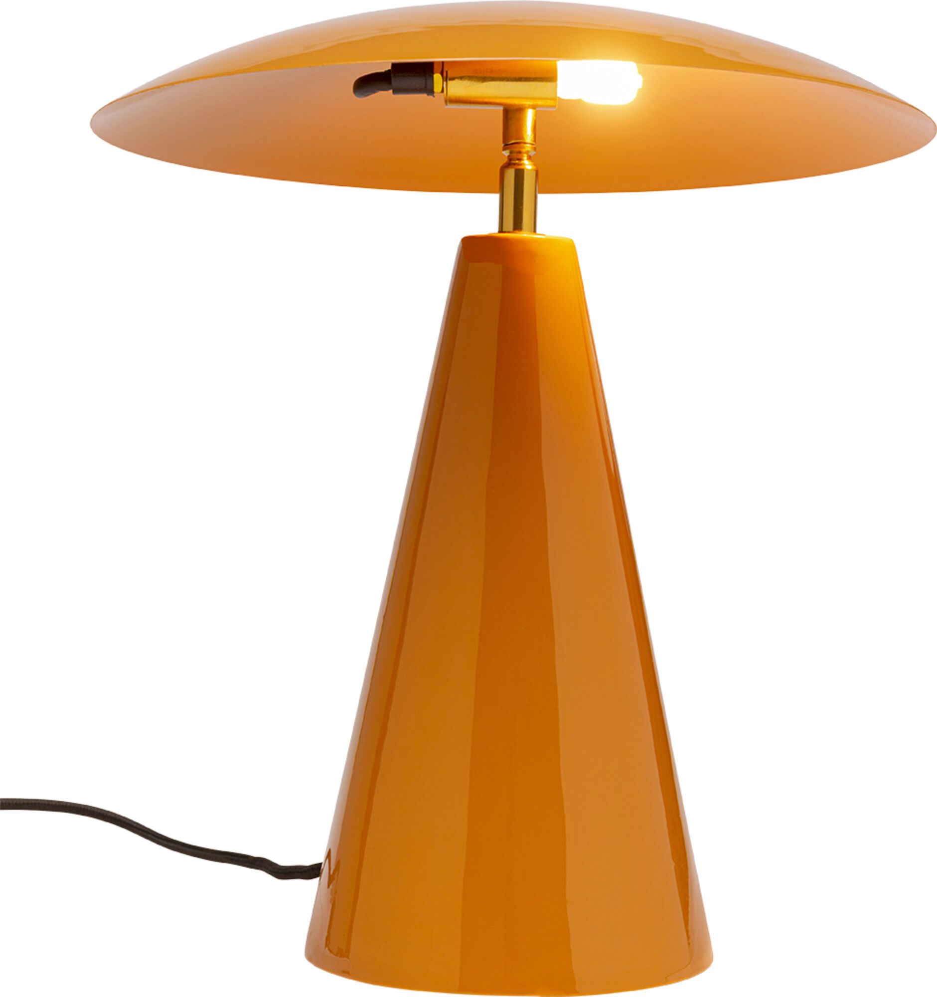 Tischleuchte Fungo Flat Orange 33cm – Grafik-1.