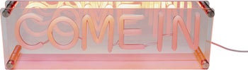 Tischleuchte LED Schrift COME IN – Grafik-1.