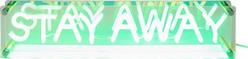 Tischleuchte LED Schrift STAY AWAY – Grafik-1.