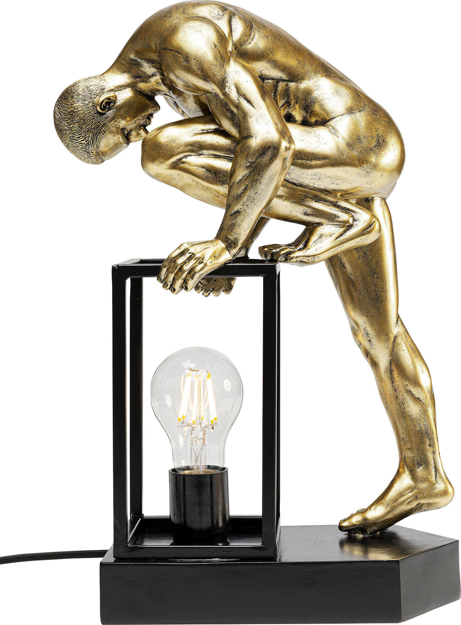 Tischleuchte Nude Man Streching 39cm – Grafik-1.