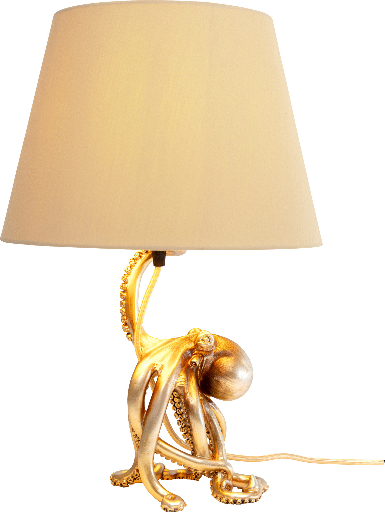 Tischleuchte Octopus Gold 44cm