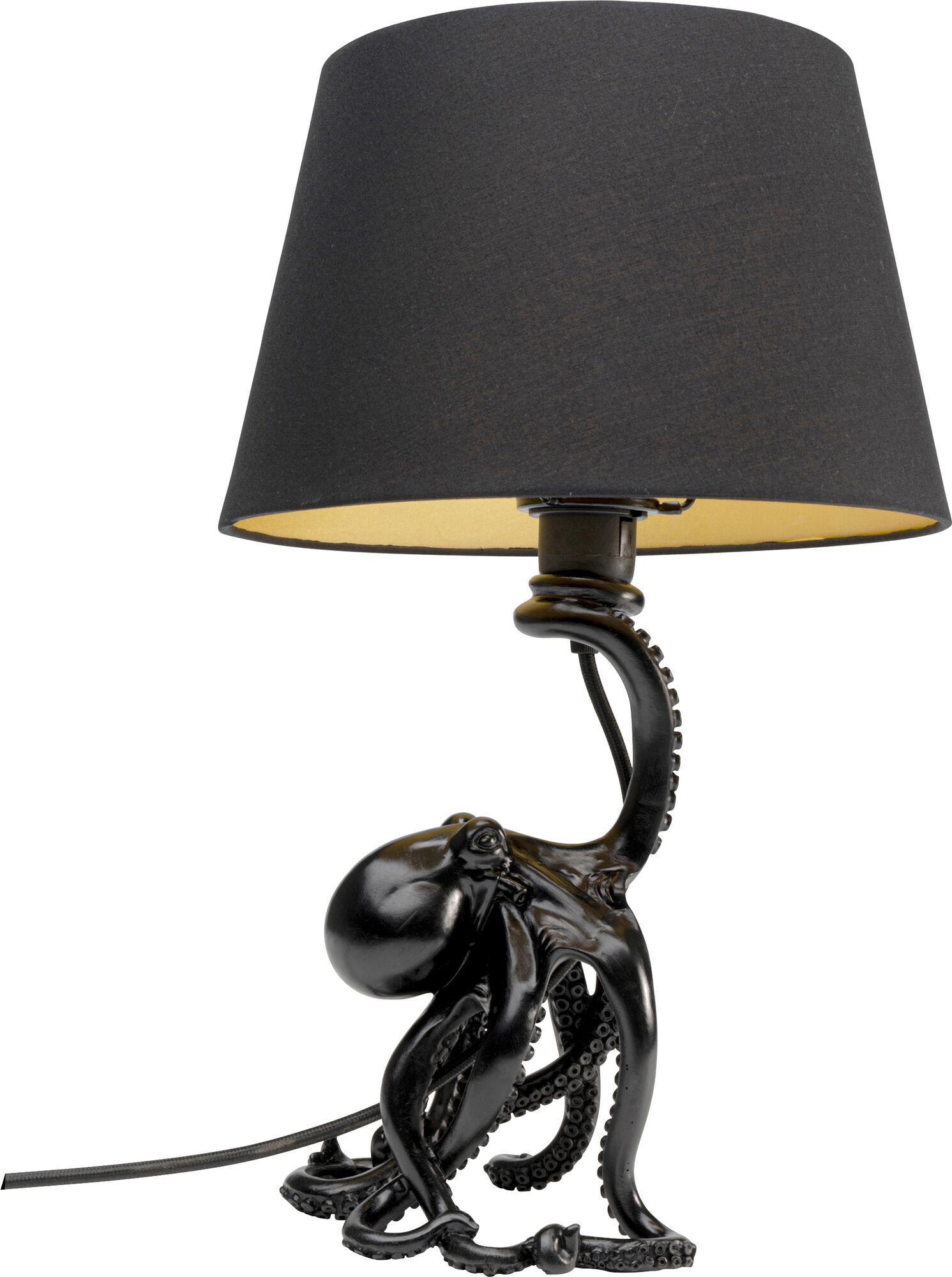 Tischleuchte Octopus Schwarz 43cm – Grafik-1.