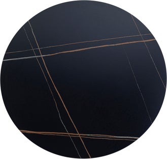 Tischplatte Invitation Round Ceramic SchwarzØ120cm – Grafik-1.