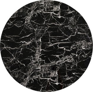 Tischplatte Schickeria Marmor Schwarz Ø80cm – Grafik-1.