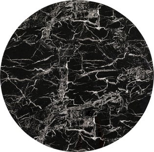 Tischplatte Schickeria Marmor Schwarz Ø80cm – Grafik-1.