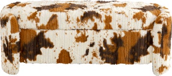Truhenbank Cow 115cm – Grafik-1.