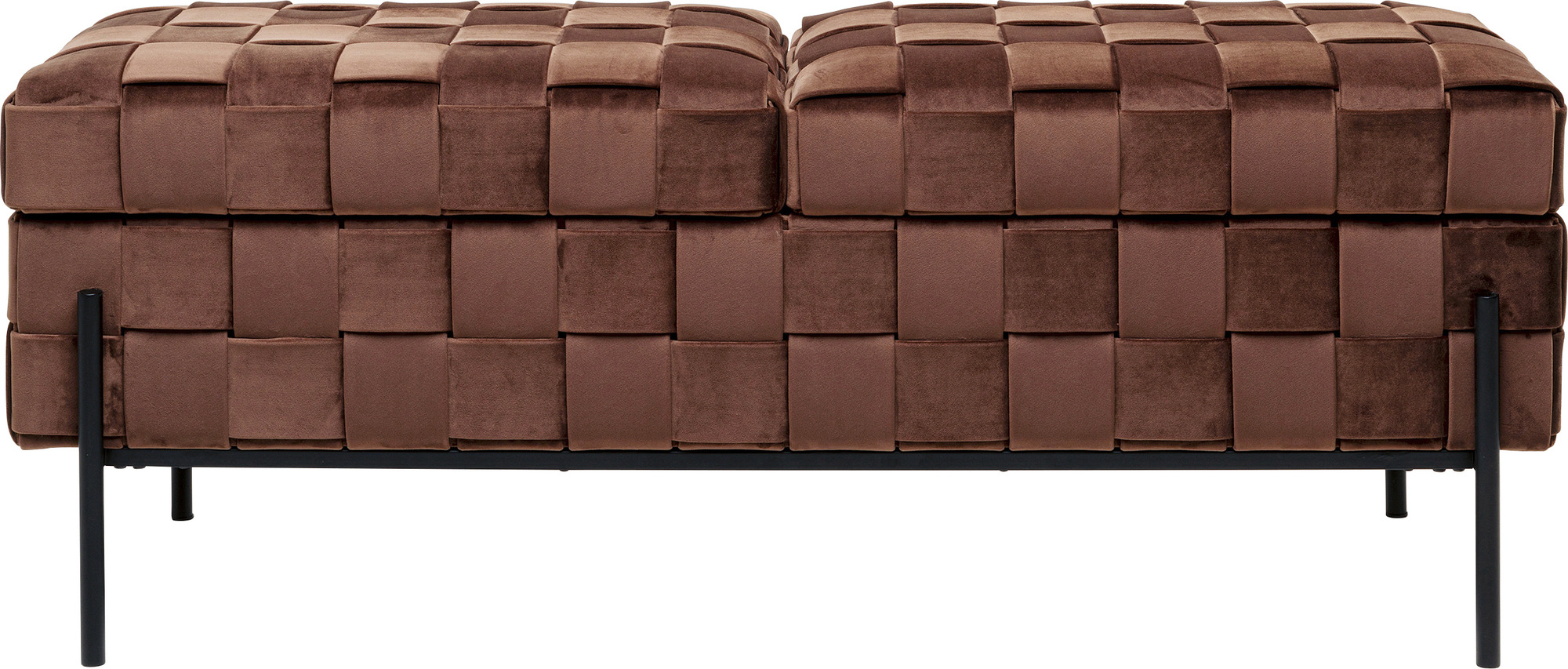 Truhenbank Weave Mocca 121cm