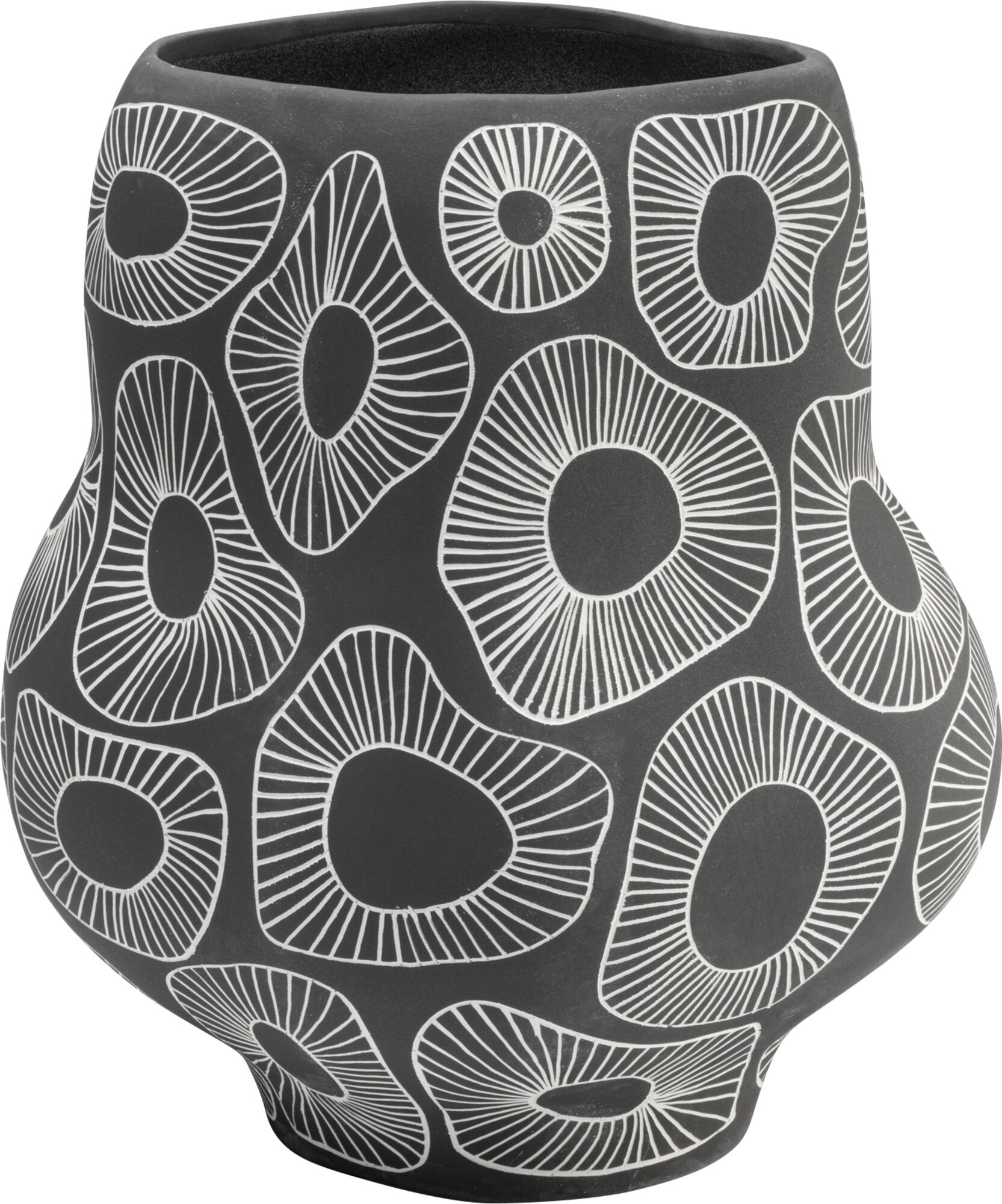 Vase Anemone Grau 33cm – Grafik-1.