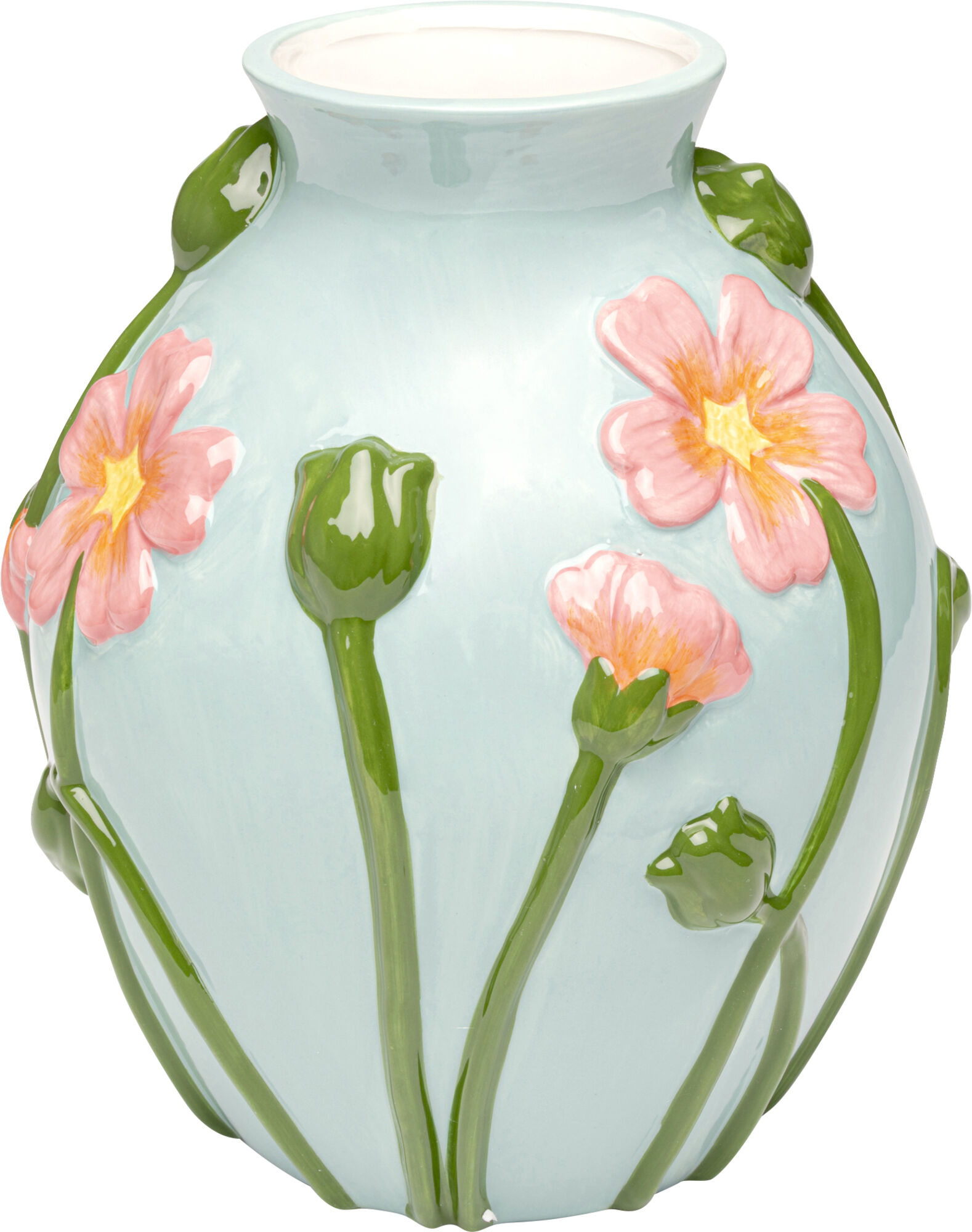 Vase Fleurs Hellblau 27cm – Grafik-1.