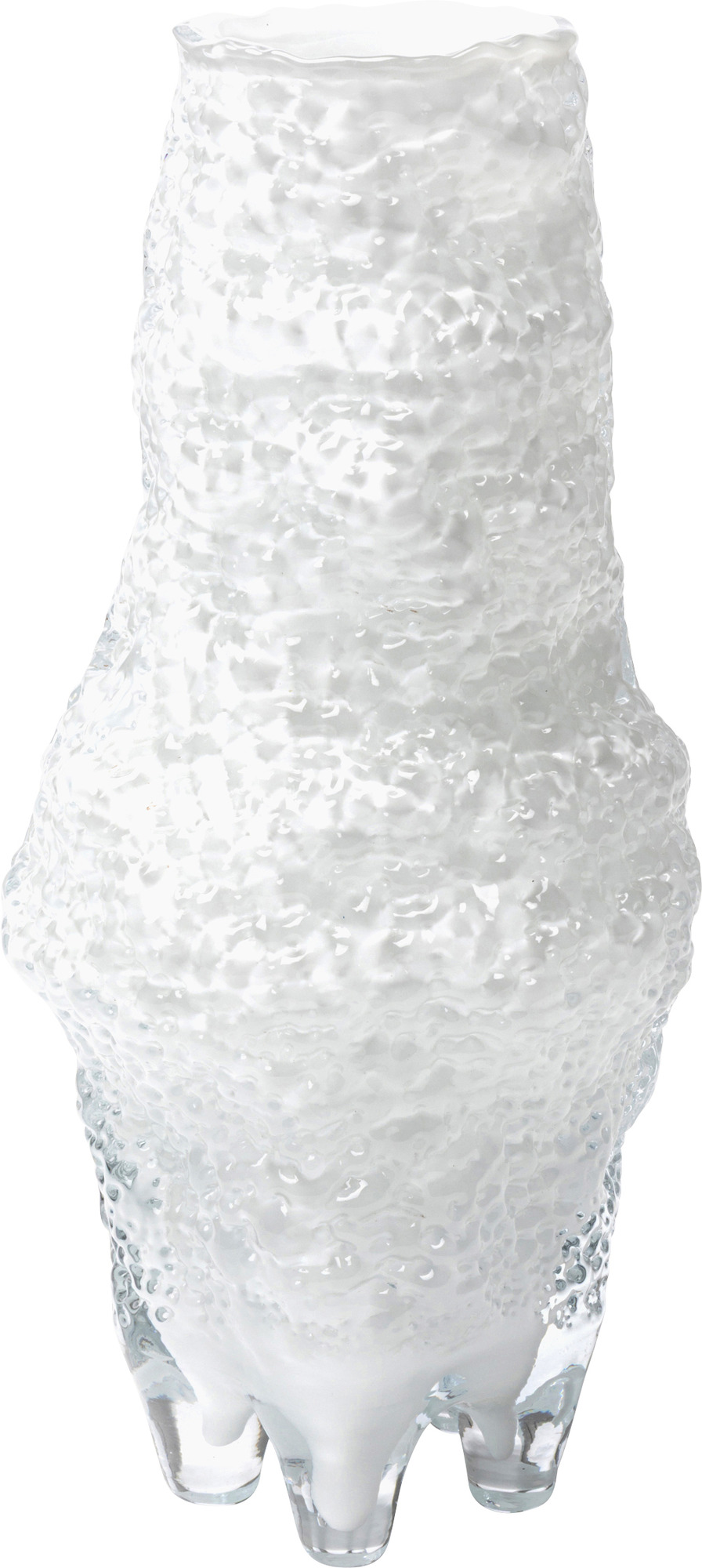 Vase Frozy Weiß 41cm