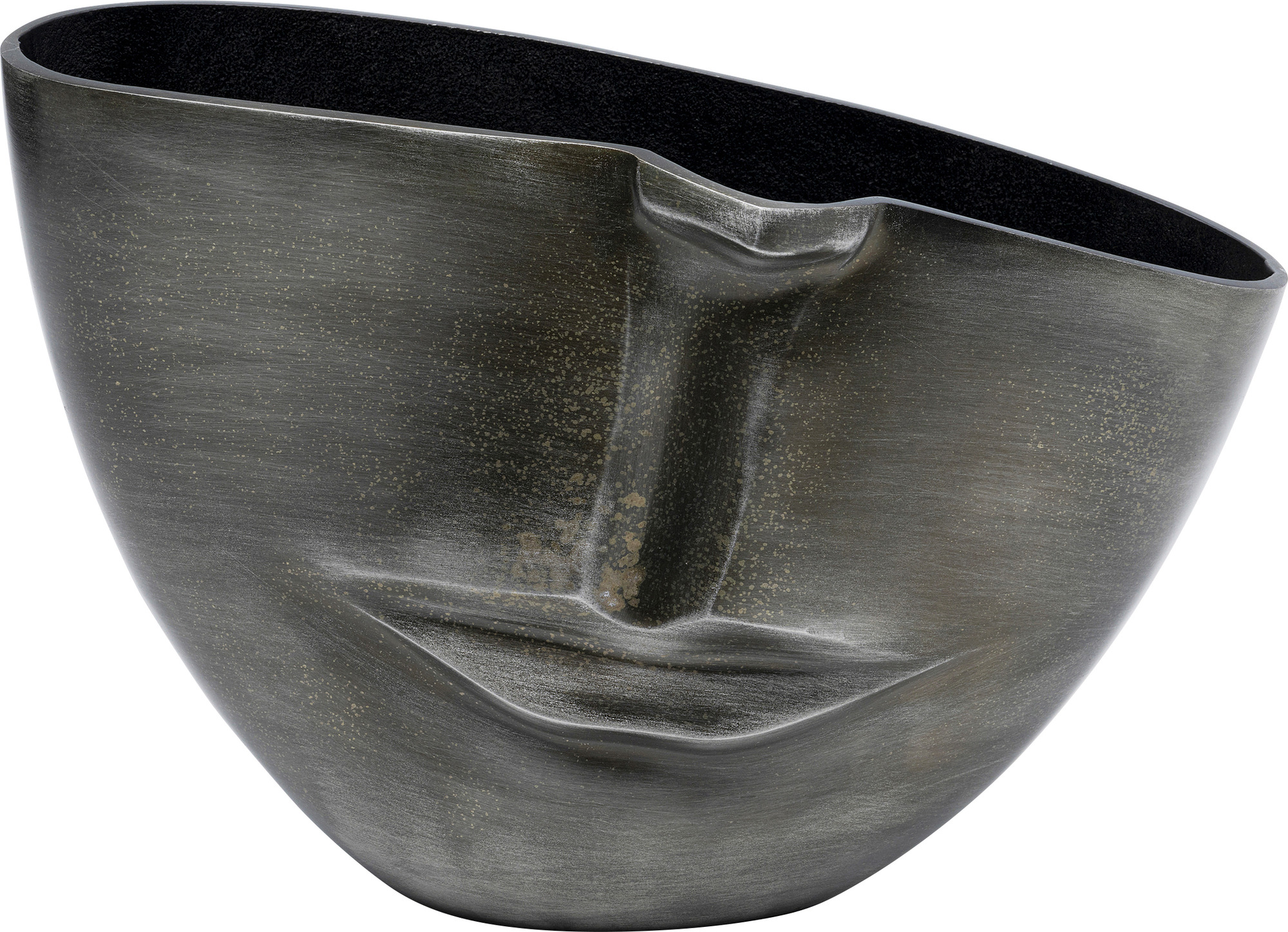 Vase Half Face Anthrazit 31cm